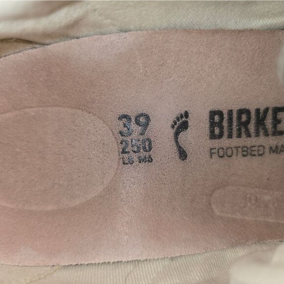 BIRKENSTOCK Bend Low suede leather sneakers shoes 39 US L 8 M6 Whale gray - Picture 7 of 8